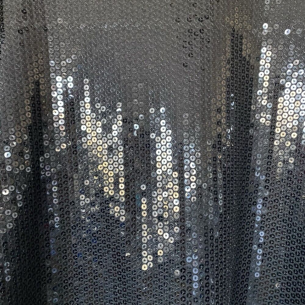 Covington Womens Black Sleeveless tank top Al Over Front Sequins Size Small - Picture 5 of 11